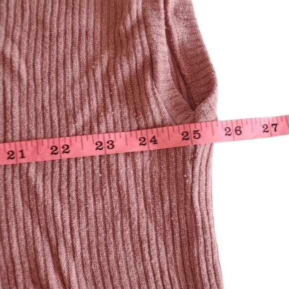 FOREVER 21‎ Womens T-Shirt XSmall Ribbed V-Neck Oversized Cap Sleeve Pink - Picture 7 of 9